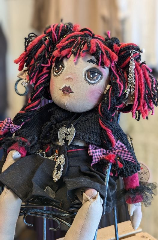 Gabby Goth Elfin Art Doll