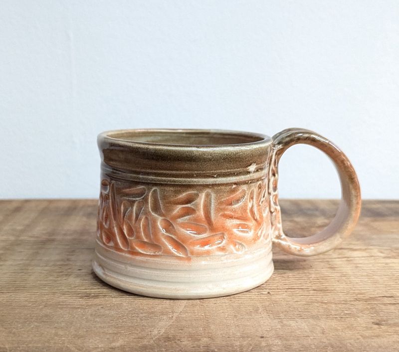 Orange and Cream Italian Coffee Cup
