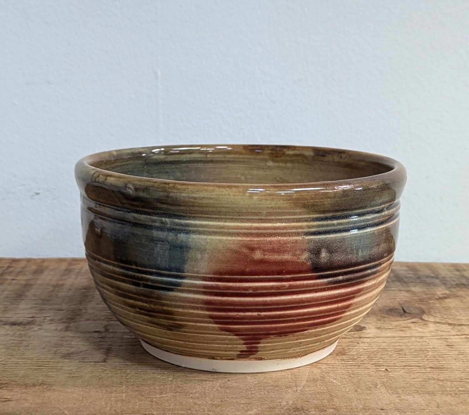Sand, Red, and Blue Mixing Bowl