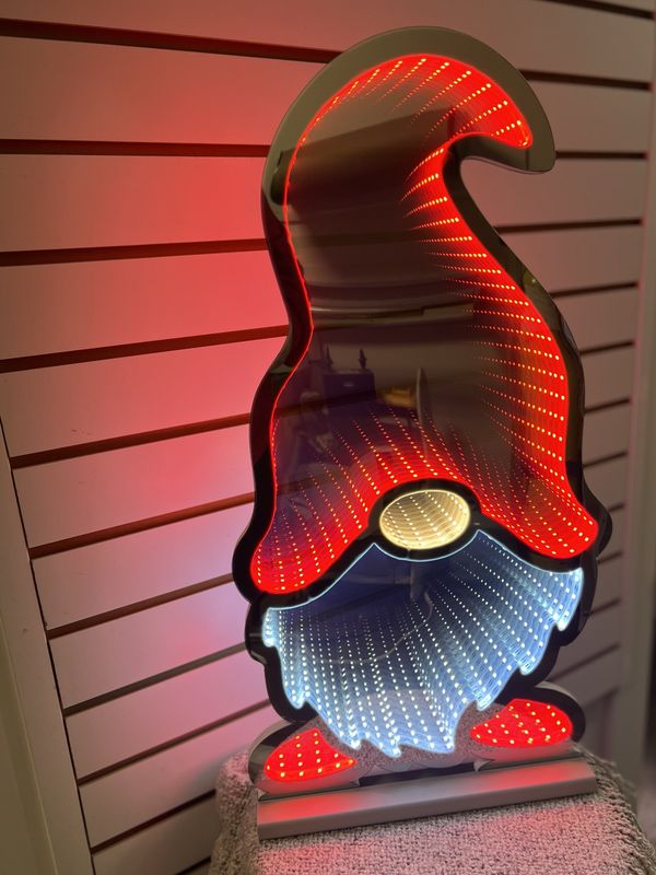24&quot; Standing Gnome Infinity Light With Base