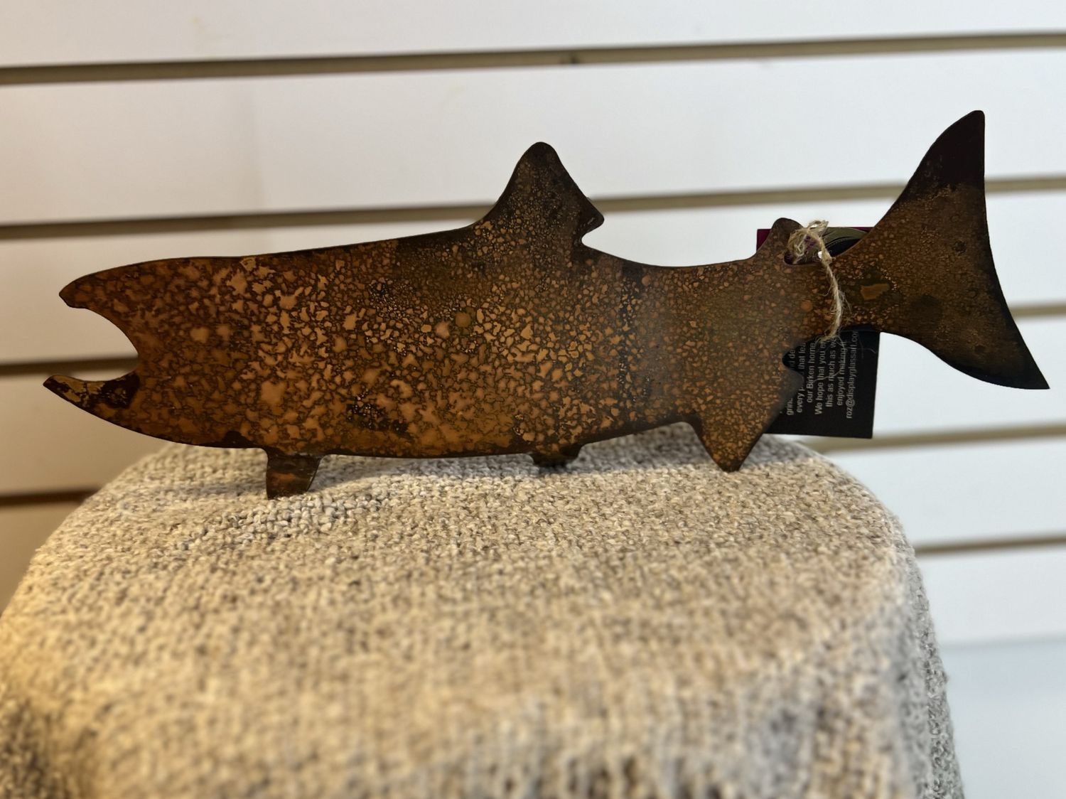 16&quot; Rusted Metal Salmon