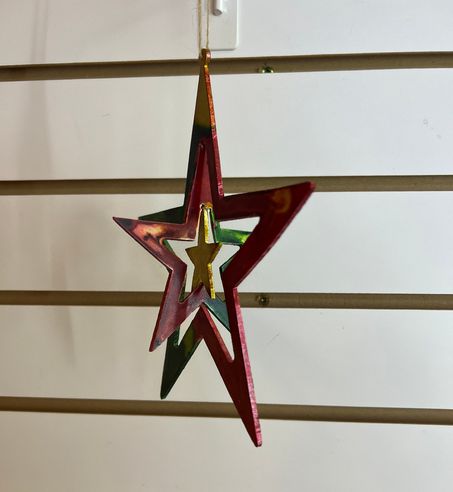 Hanging Metal 3D Star