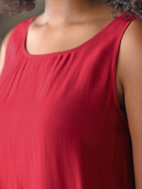 Scarlet Red Camille Slip
