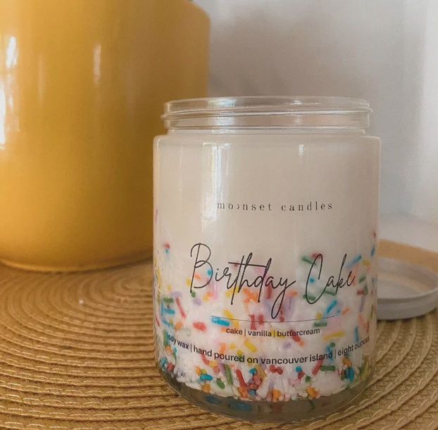 Birthday Cake 8 oz Candle