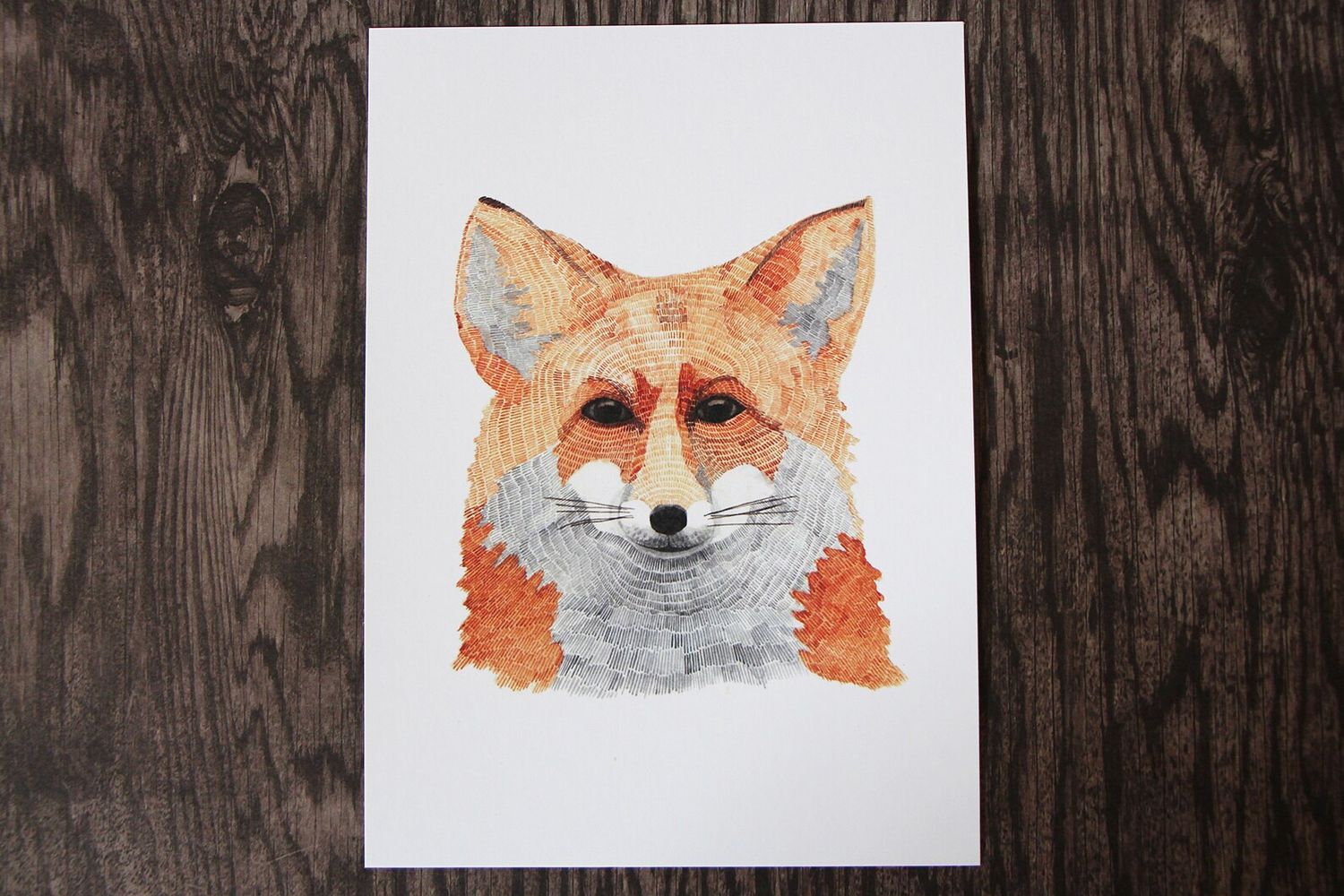 Fox 8 x 10 Watercolour Print