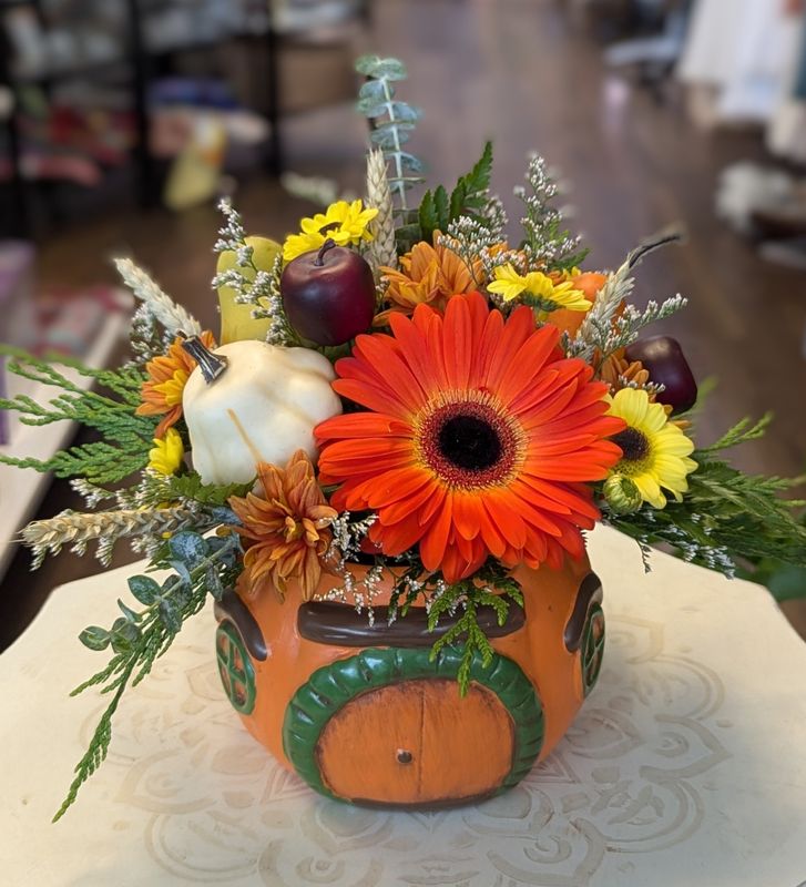 Autumn Hobbit House Arrangement