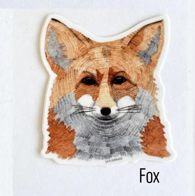 Fox Vinyl Sticker