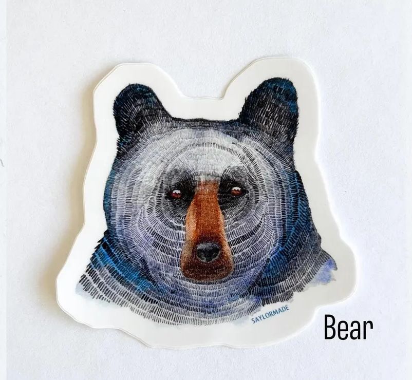 Black Bear Vinyl Sticker