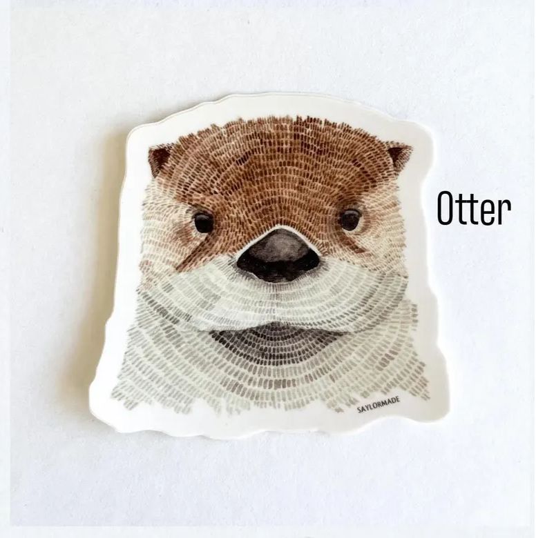 Otter Vinyl Sticker
