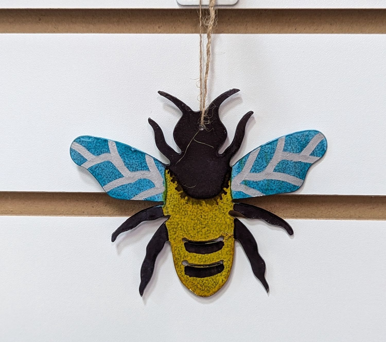 Painted Metal Bee Ornament