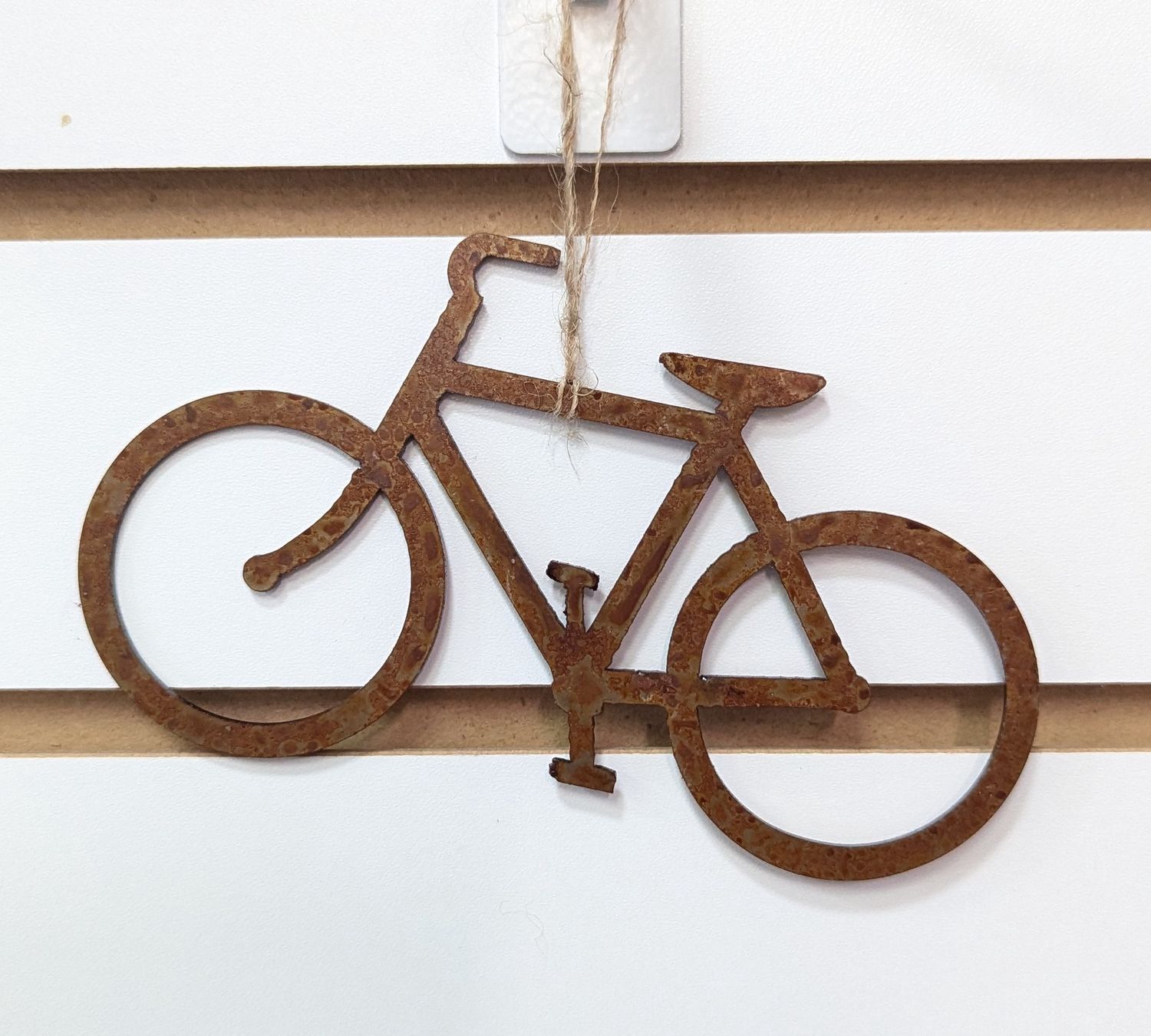 Rusted Metal Bike Ornament