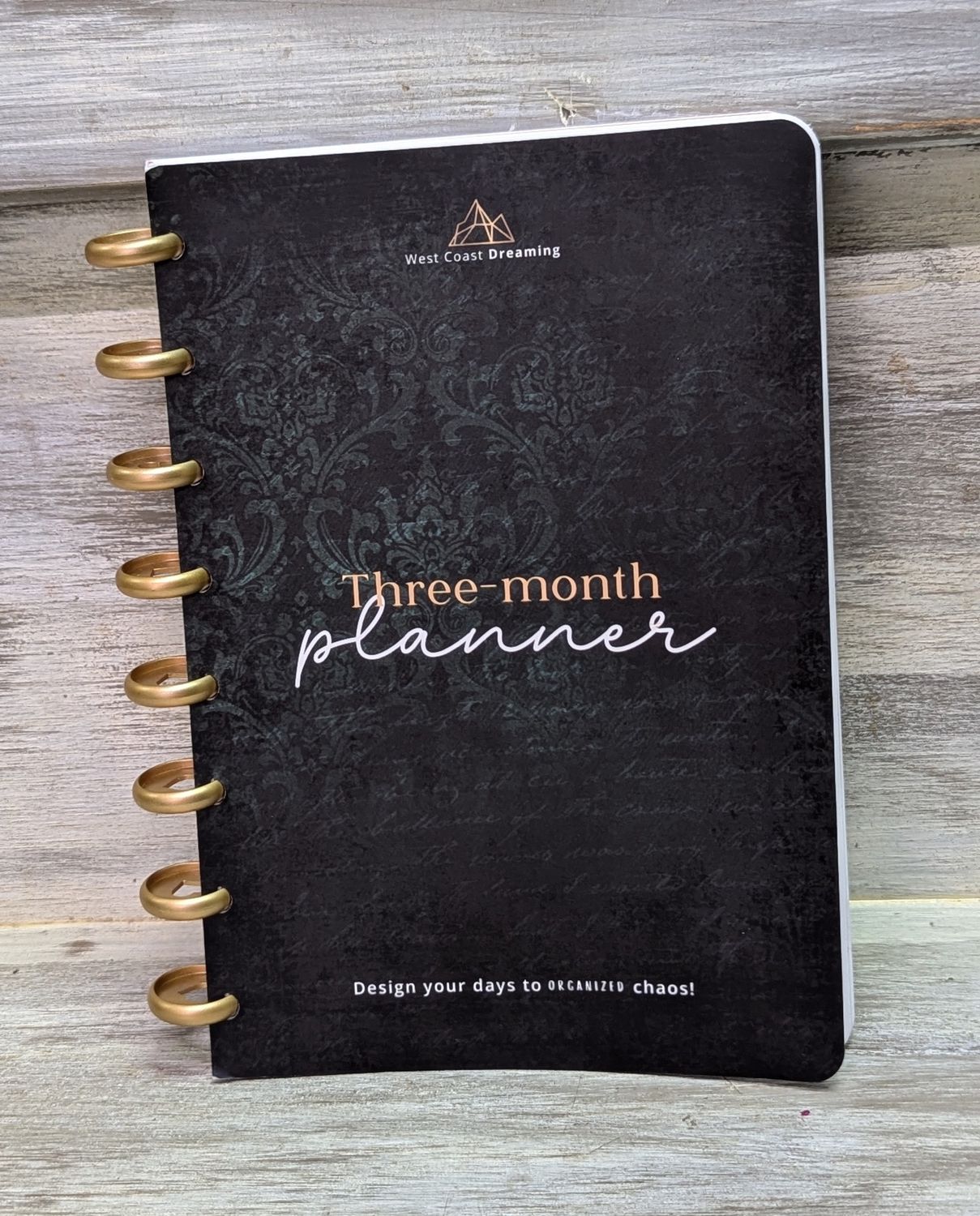 Three Month Planner Forest Noir