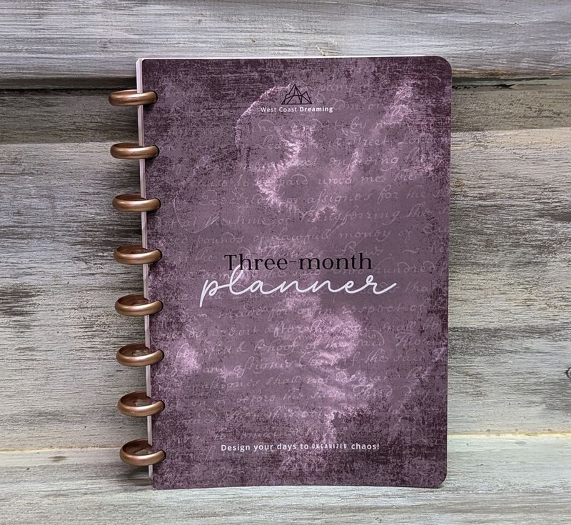 Three Month Planner Dusk Blush