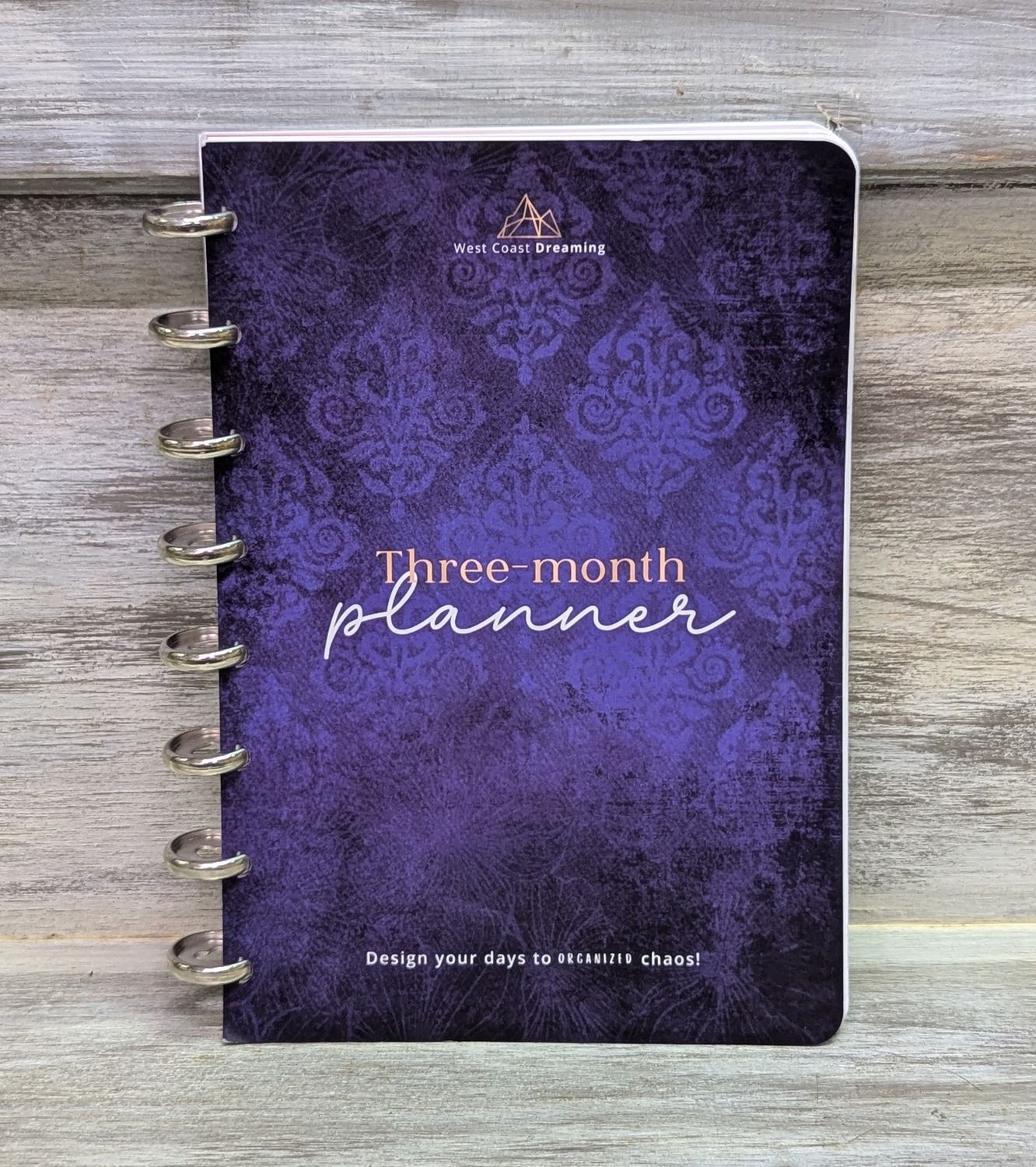 Three Month Planner Twilight Bloom