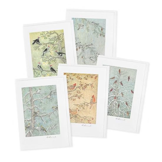Winter Birds Card Set of 5