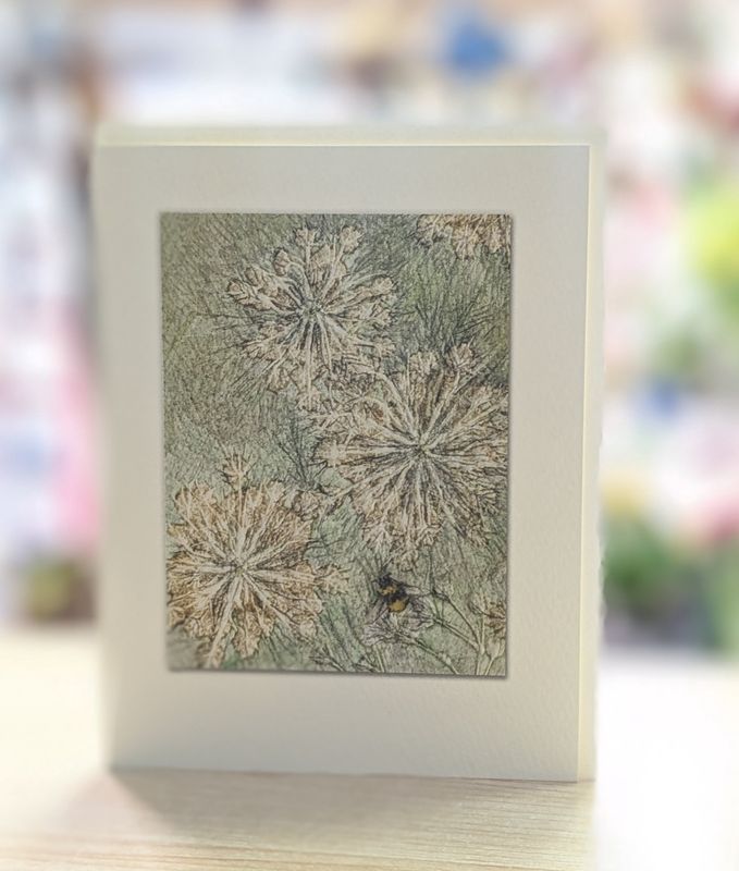 Bee &amp; Wildflower Card