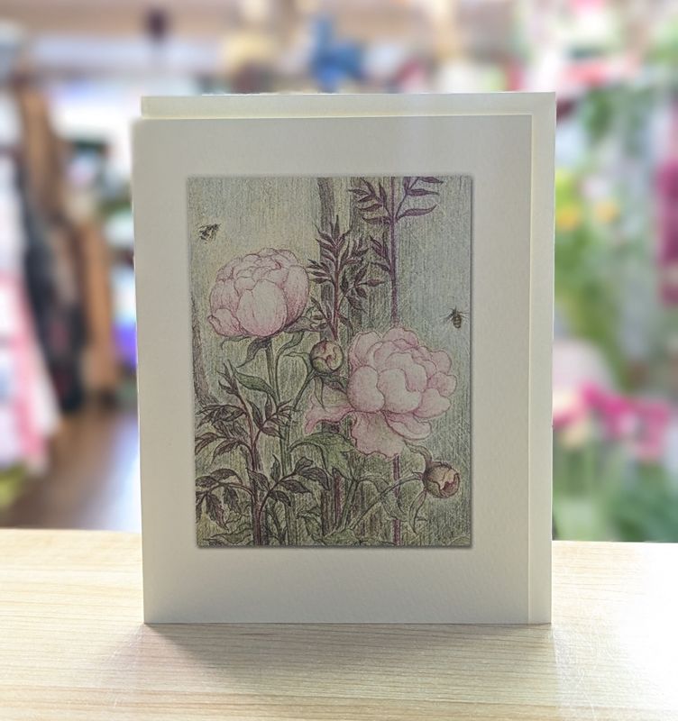 Pink Peonies Card