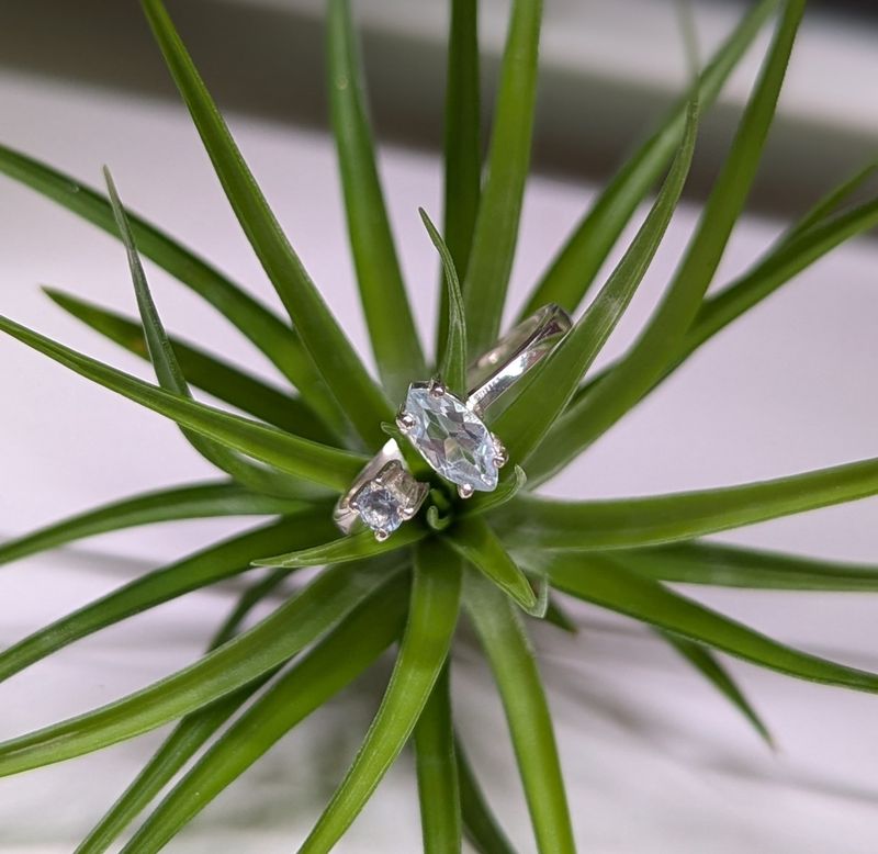 Double Topaz Sterling Silver Ring (8)