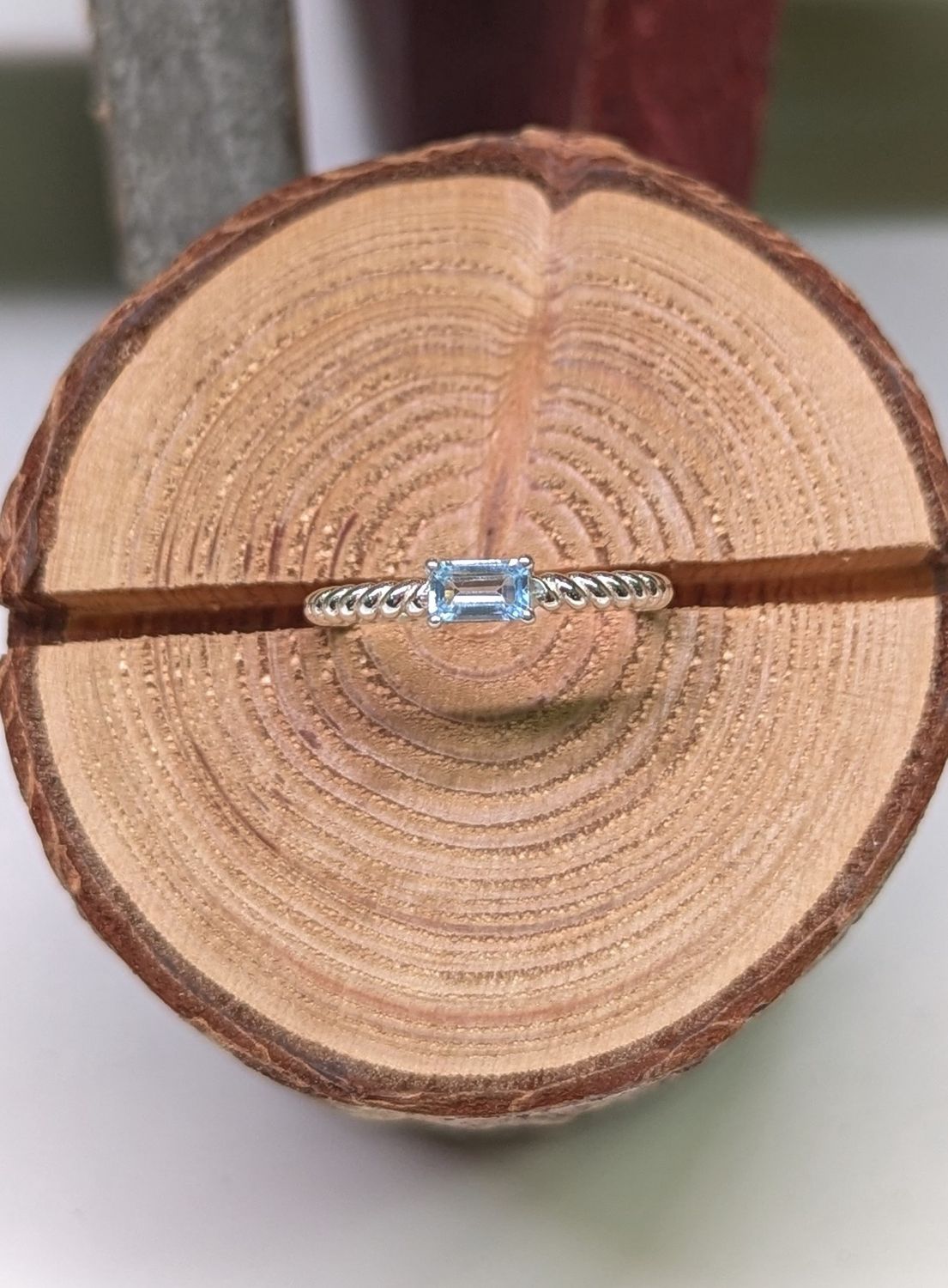 Dainty Rectangle Topaz Sterling Silver Ring (7)