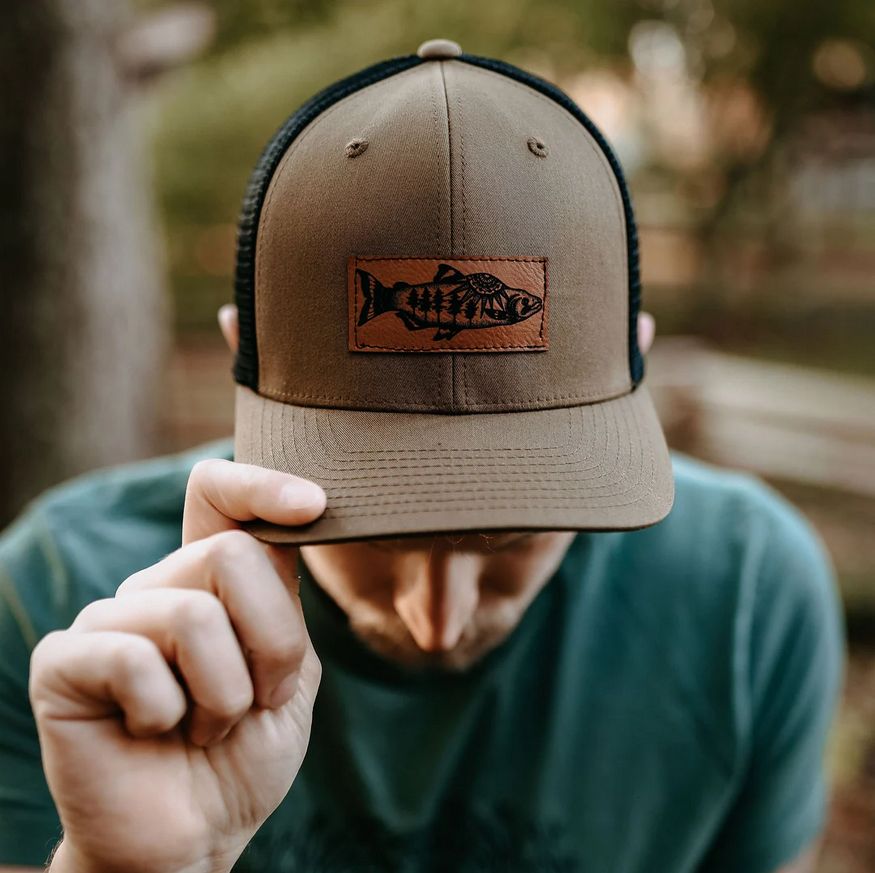 Brown Salmon Trucker Hat