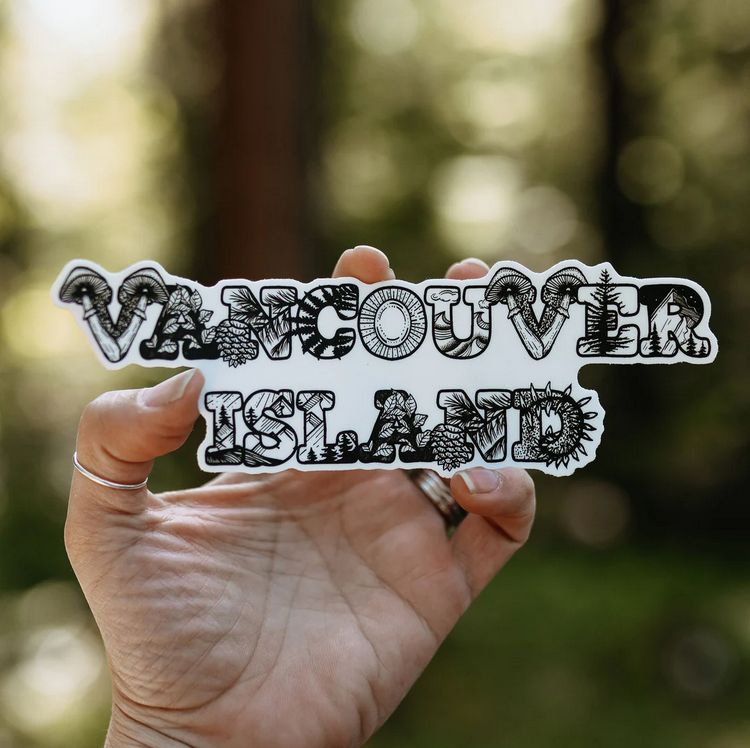 Vancouver Island Words Sticker