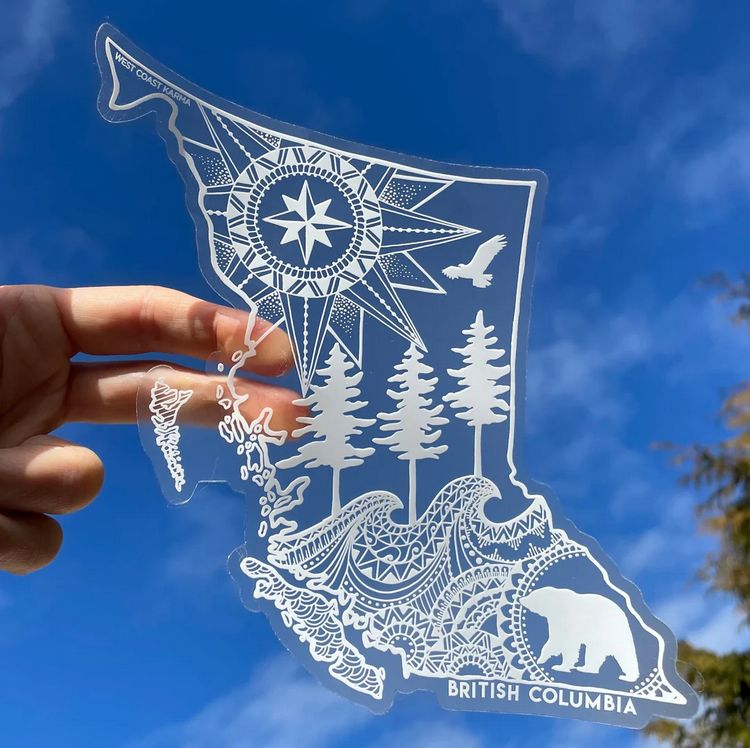 BC Map Car Decal