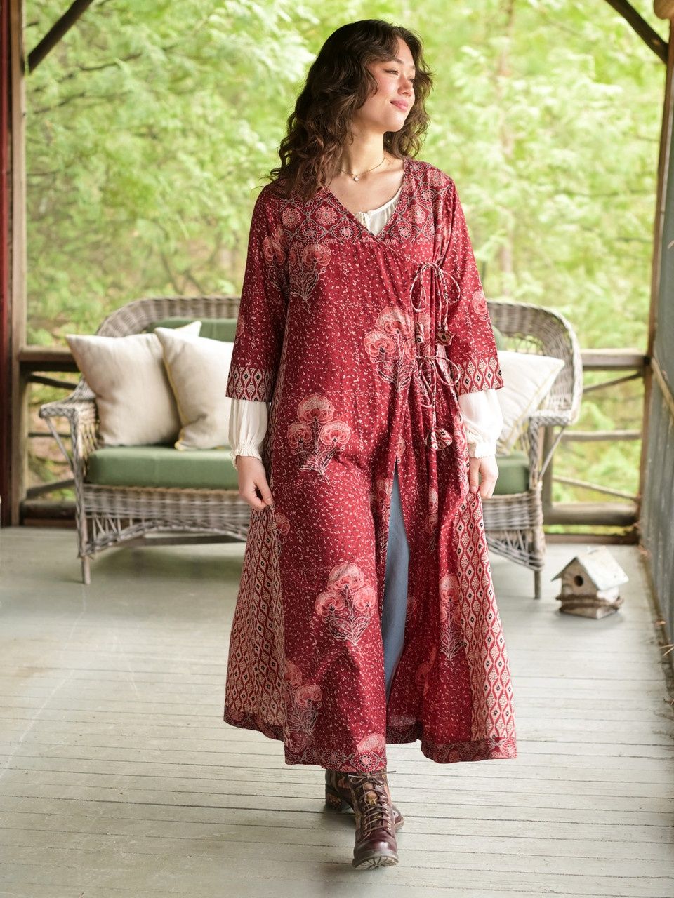 Rust Darjeeling Wrap Jacket