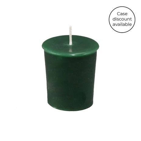 2” Forest Green Beeswax Votive Candle