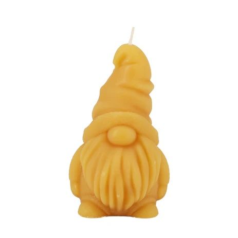 Gnome Buzzle Beeswax Candle