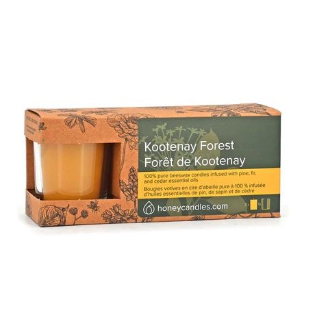 Beeswax Votive 3 Pack- Kootenay Forest