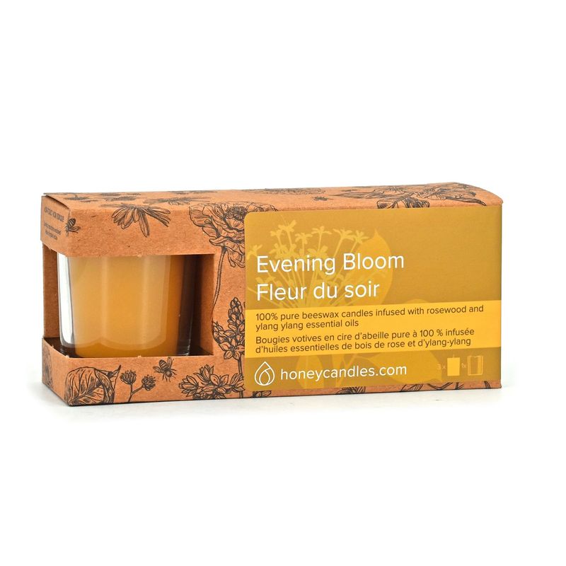 Beeswax Votive 3 Pack- Evening Bloom