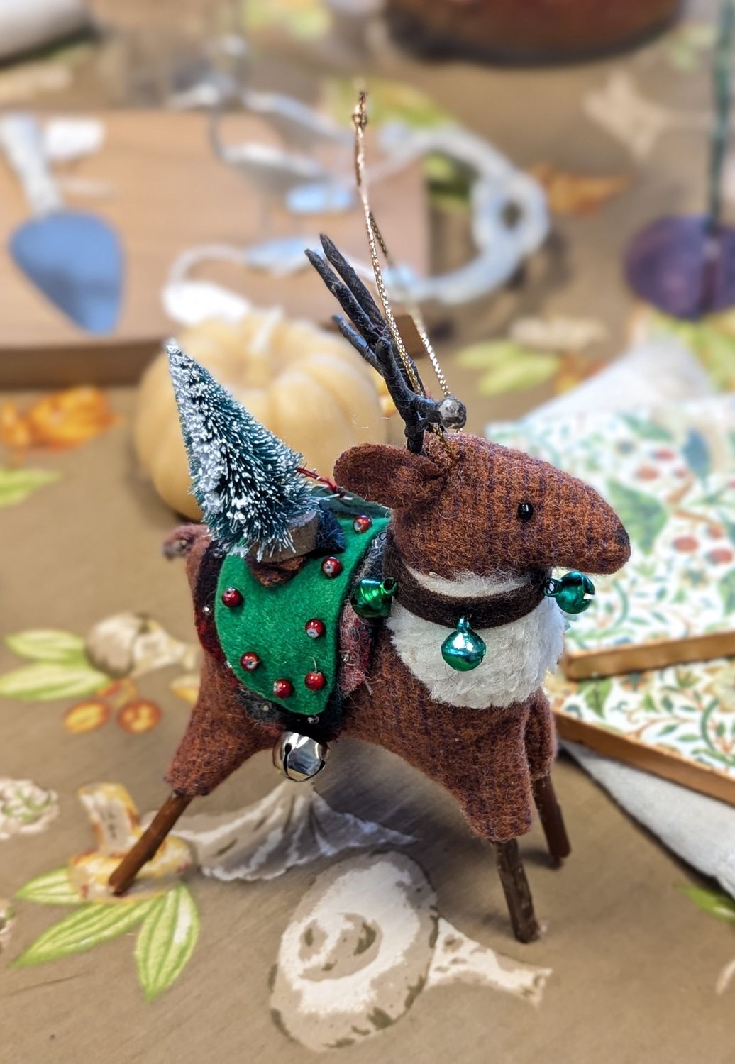 Cupid Reindeer Ornament