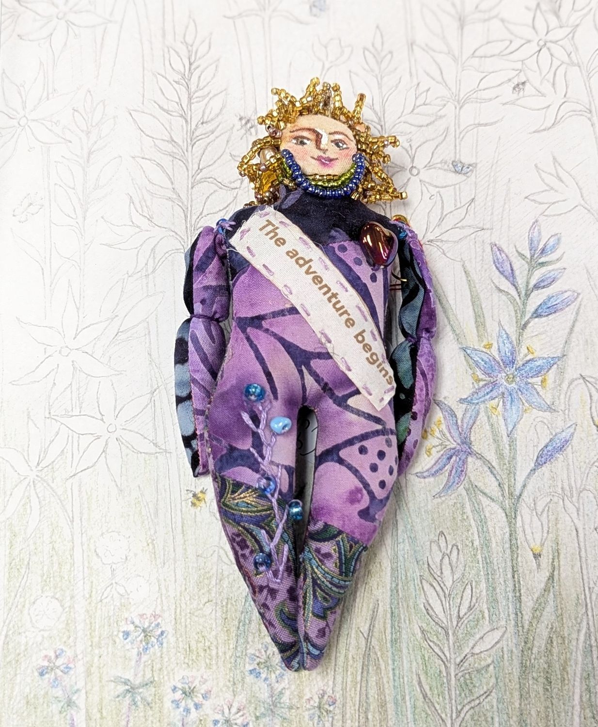 Lavender Goddess Ornament/Brooch