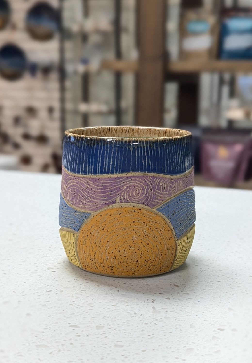 Swirly Sunset Tumbler