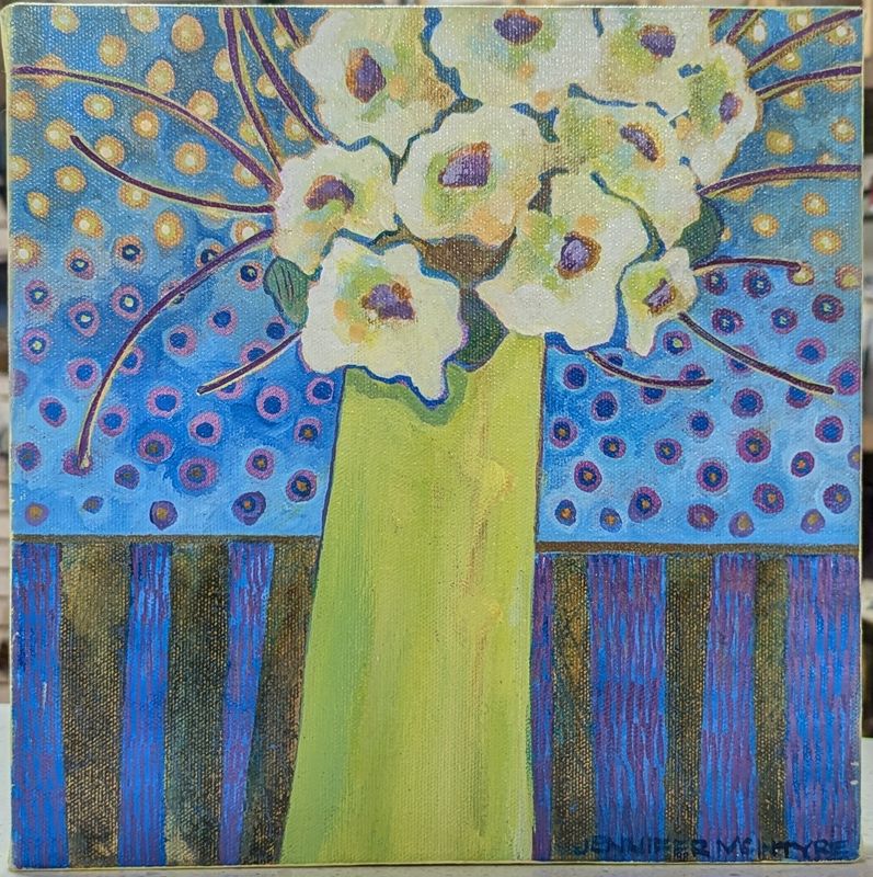 Dancing Ladies Acrylic on Canvas 10x10