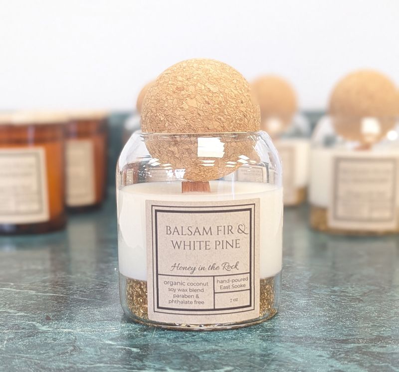 Balsam Fir &amp; White Pine Candle (Ball)