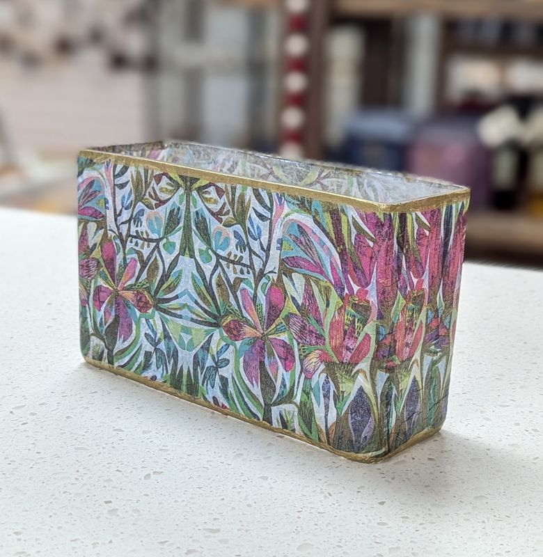 Rectangle Colourful Plants Vase