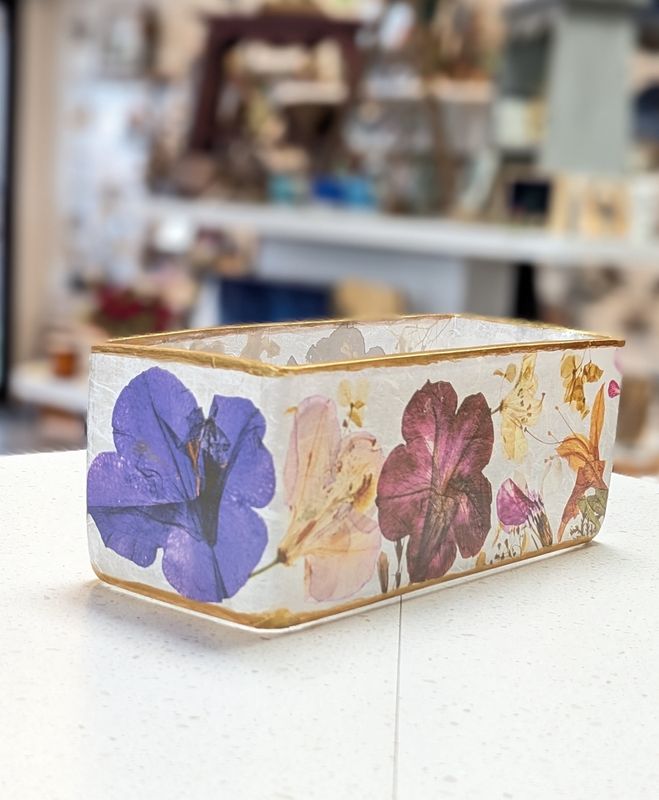 Rectangle Dried Flowers Vase