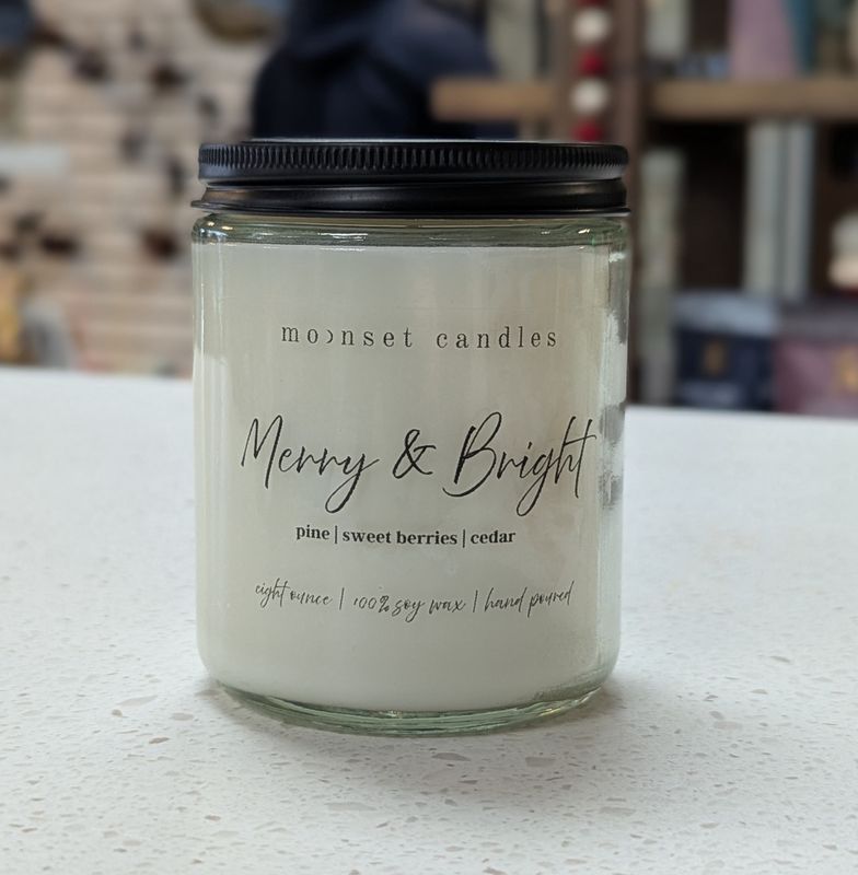 Merry &amp; Bright 8 oz Candle