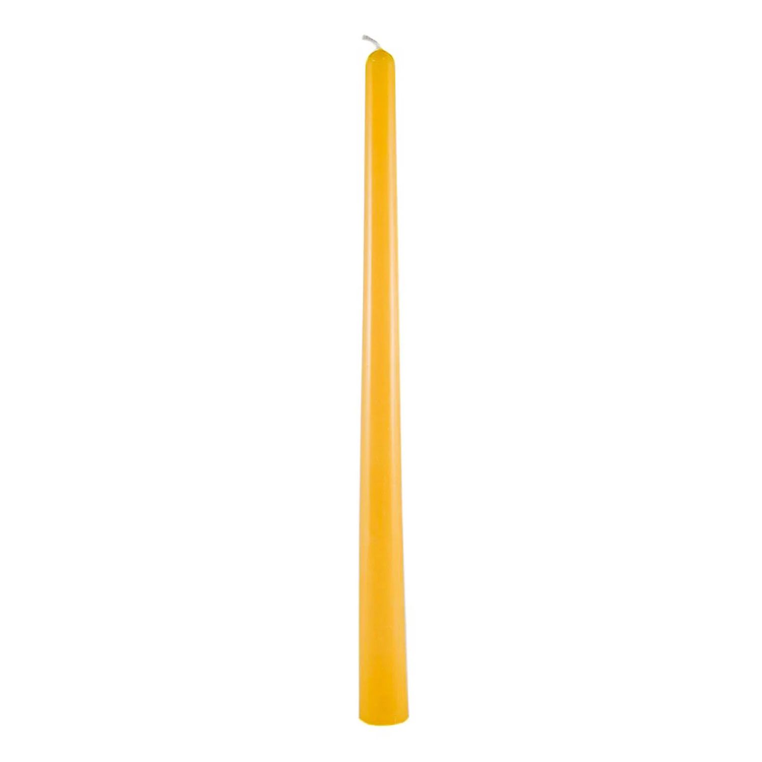 12" Natural Beeswax Taper Candle
