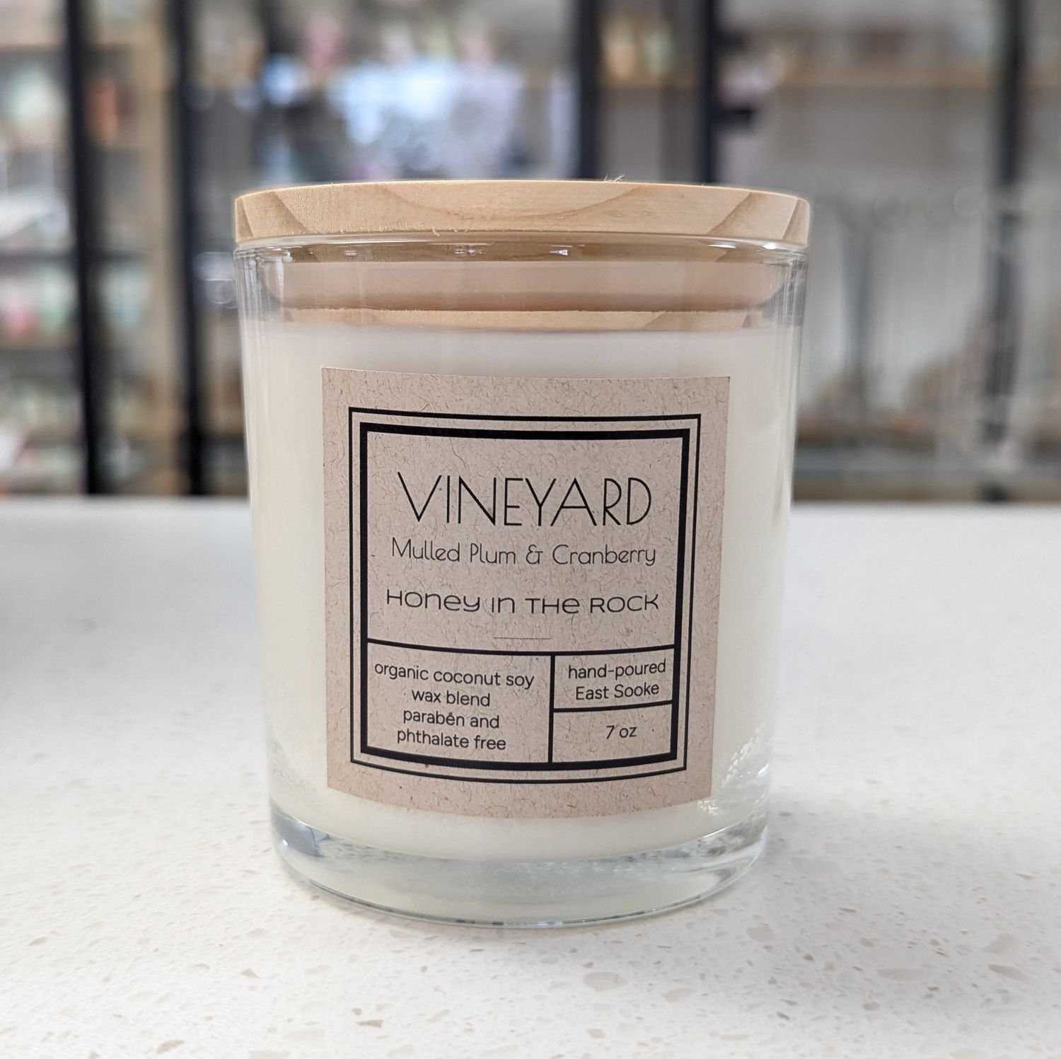Vineyard Mulled Plum &amp; Cranberry Candle 7 oz