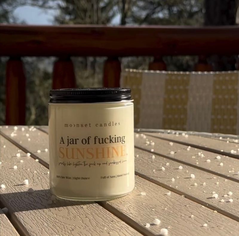 Jar of Fucking Sunshine 8 oz Candle
