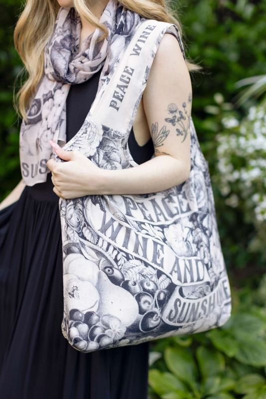 Peace, Wine &amp; Sunshine Market Tote