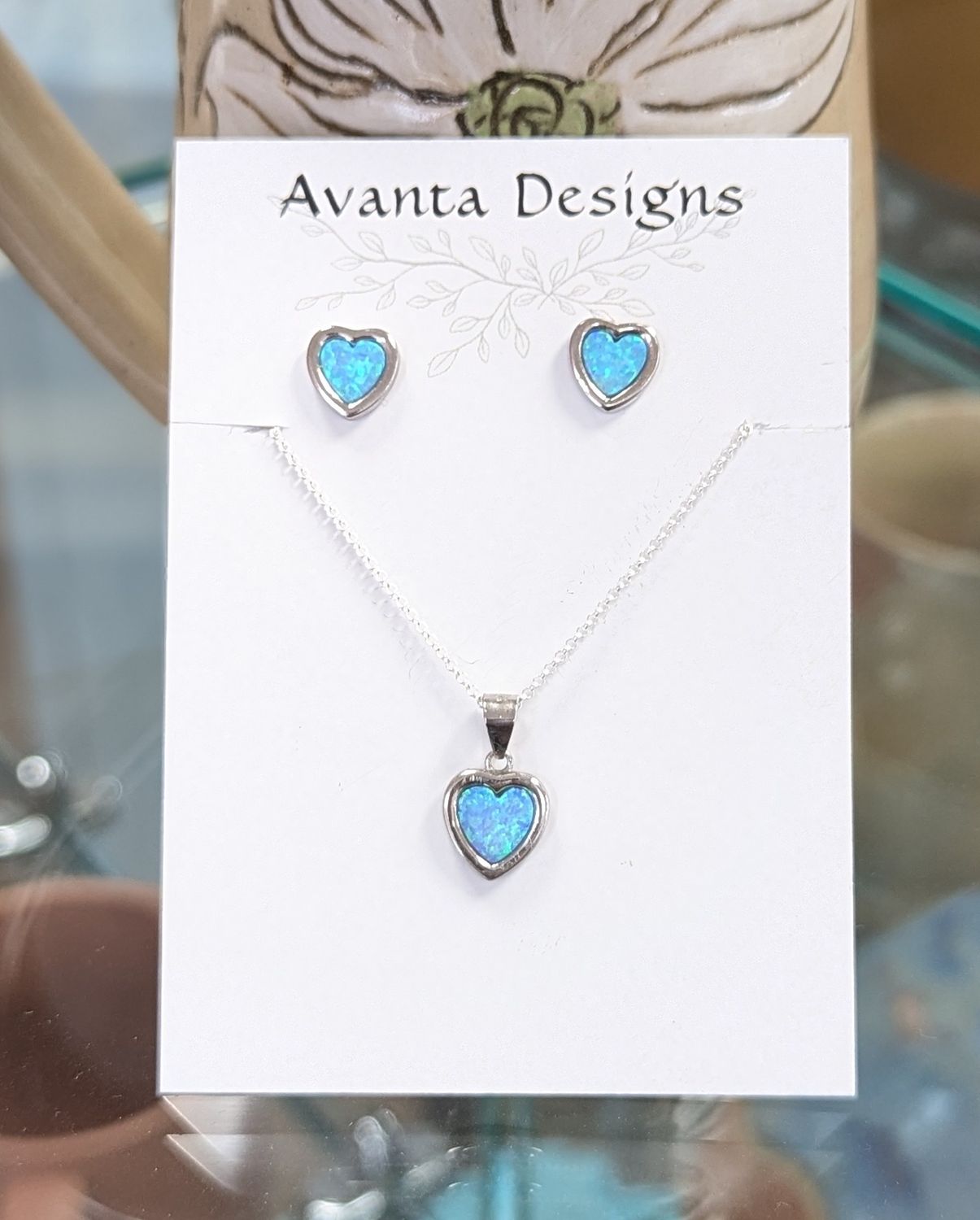 Blue Emulated Opal Set