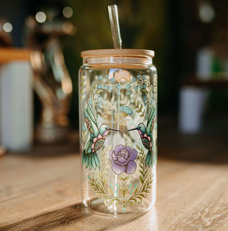 Cottage Hummingbird Tumbler