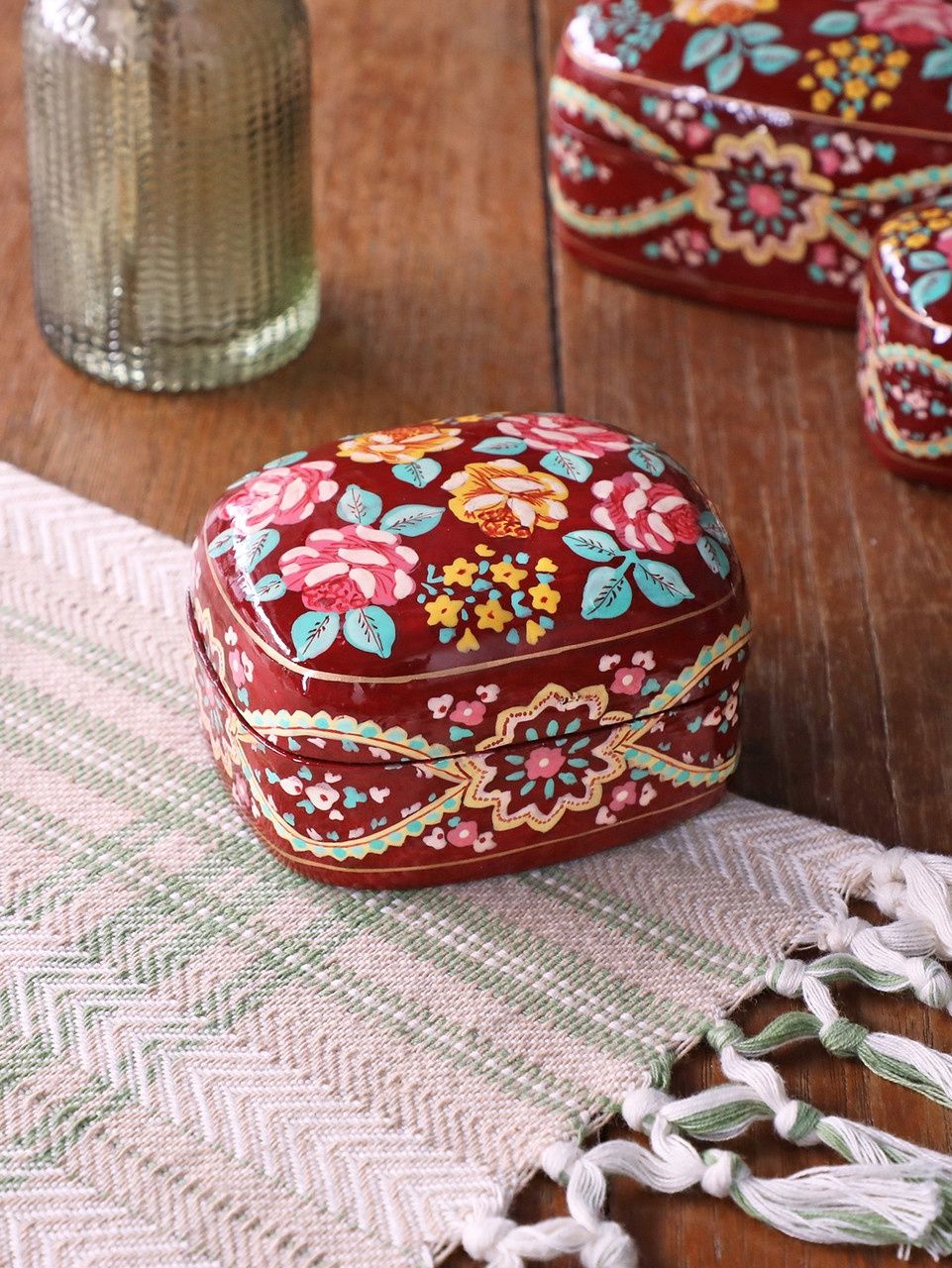 Estella Trinket Box Medium - Wine