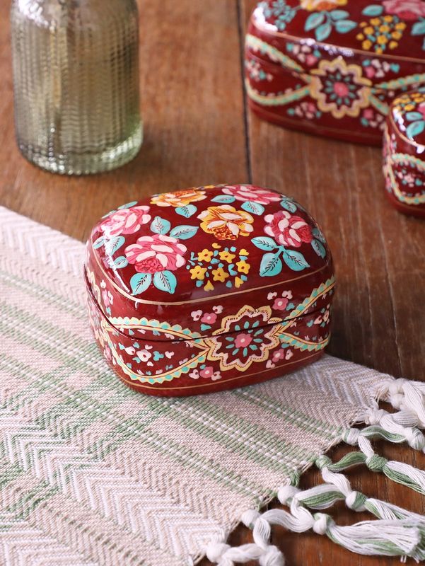 Estella Trinket Box Medium - Wine