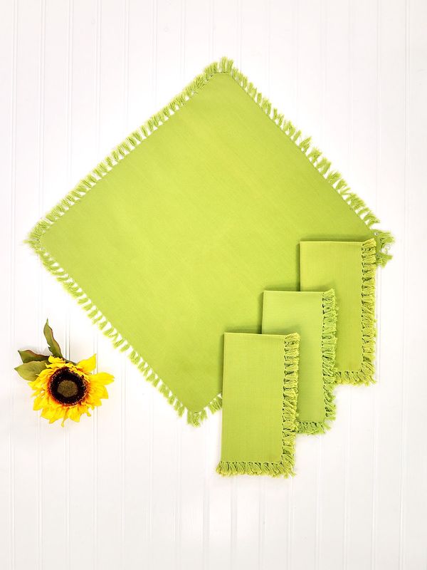 Essential Napkin Set of 4 - Light Green 18x18