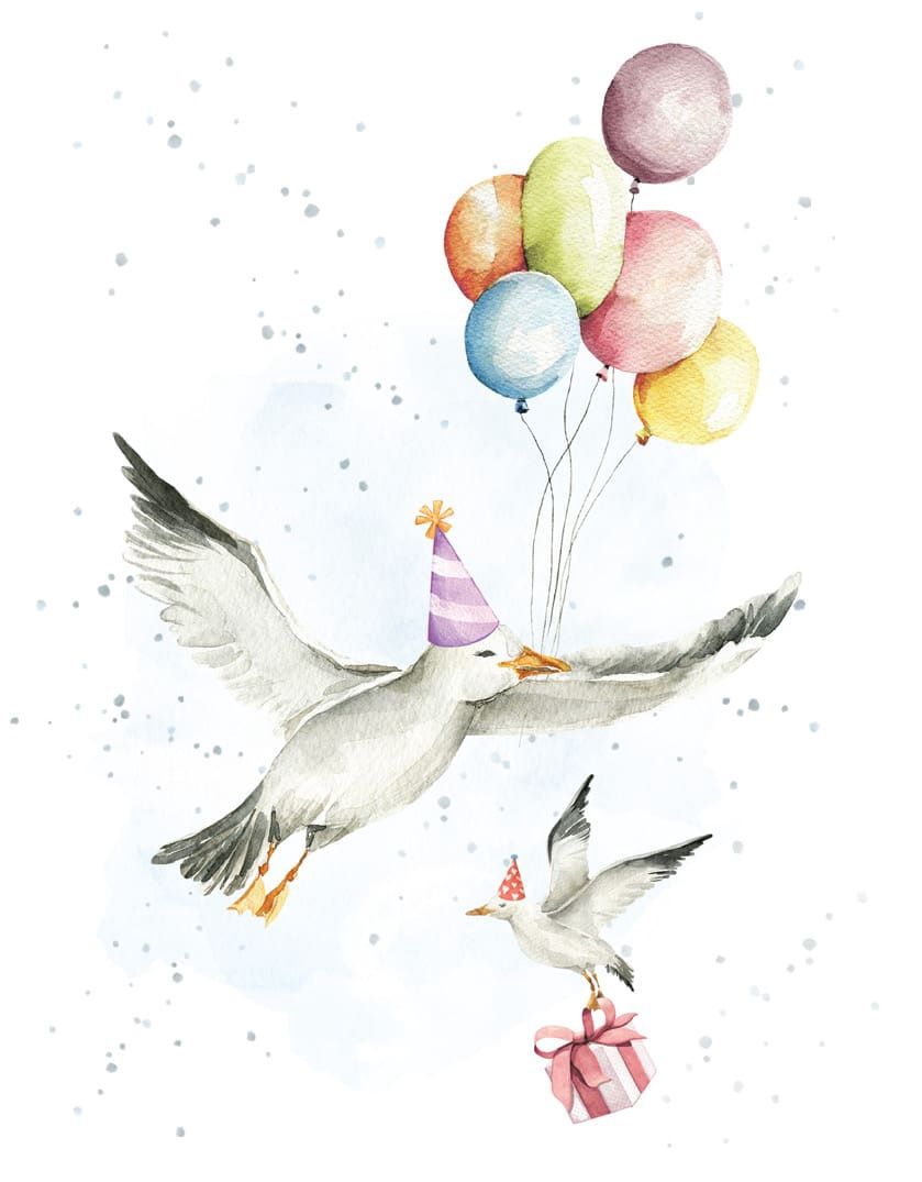 Gulls Just Wanna Mini Card