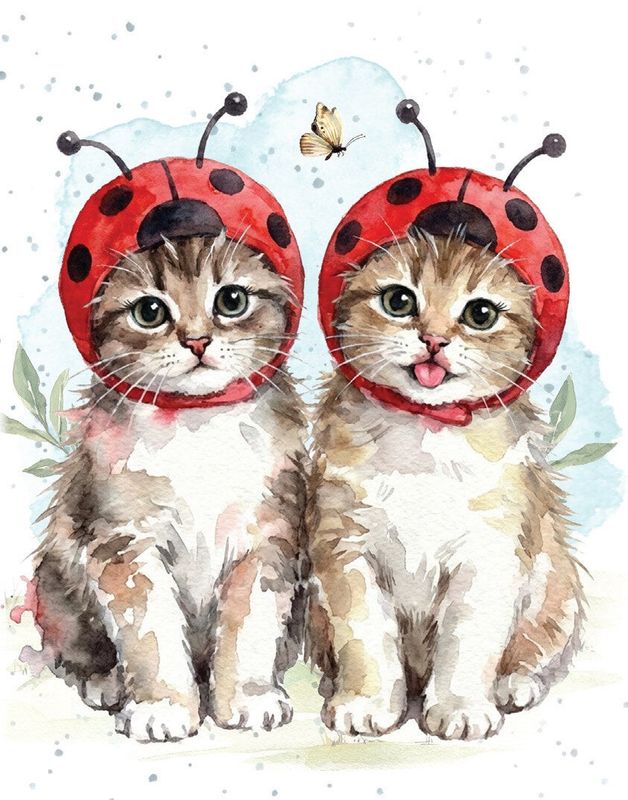 Hugs and Ladybugs Mini Card